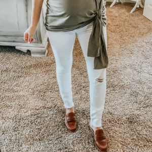 Articles of Society White Maternity Jeans